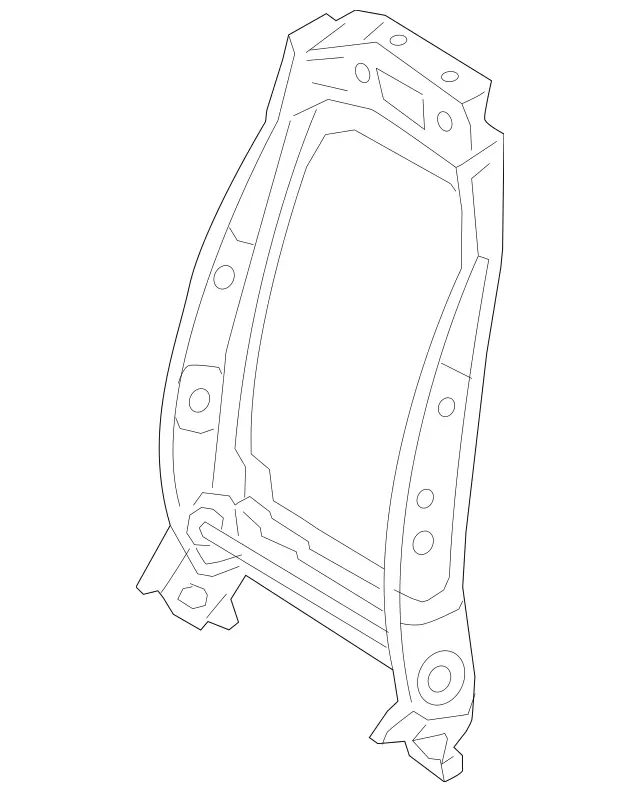 1910040064 - Body: Seat Back Frame for Mercedes-Benz Image
