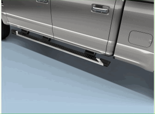 Step Bars, 5 Inch, Chromed Aluminum - Ford (HC3Z-16450-DB)