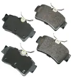 ACT627 - : Akebono ProACT Ultra Premium Ceramic Disc Brake Pad Kit for AKEBONO Image