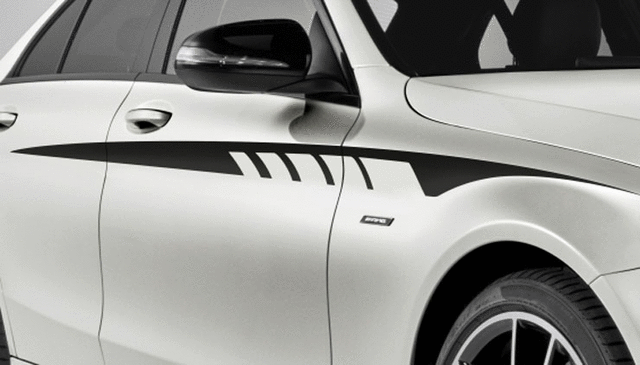 2059870675 - Exterior: Amg Sports Stripes - Graphite - Matt for Mercedes-Benz Image