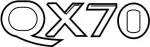 848903GW0A - Body: Nameplate for INFINITI: QX70 Image