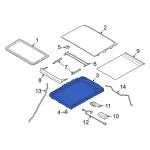 LB5Z78502C22A - Body: Sunroof Frame for Ford: Explorer Image