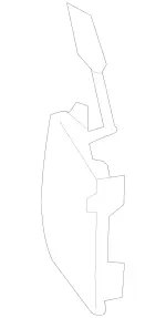 2128850526 - Detachable Parts: Cover Flap for Mercedes-Benz Image