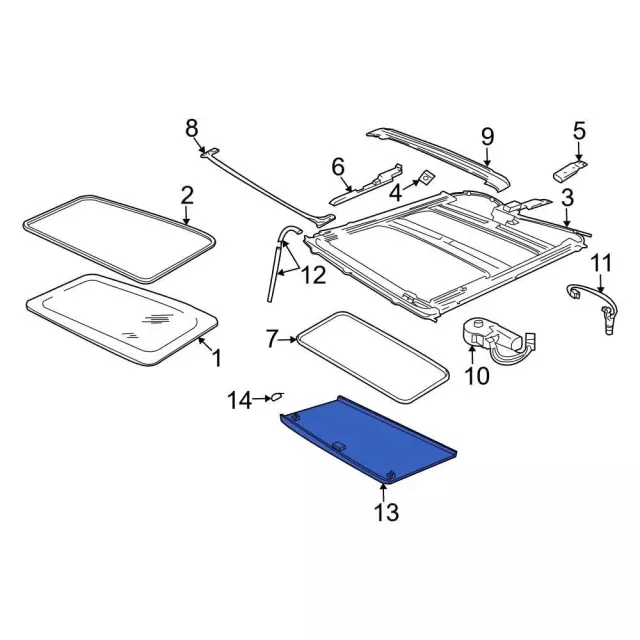 7L3Z78519A02AC - Body: Sunshade for Ford: Expedition, F-250 Super Duty, F-350 Super Duty, F-450 Super Duty Image