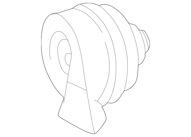 65427820 - Electrical Equipment and Instruments: Horn for Mercedes-Benz: 200, 200D, 300CE, 300D, 300E, 300SD, 300SL, 300TD, 300TE, 400SE, 400SEL, 500SEC, 500SEL, 560SEC, 560SEL, 600SEL, S420 Image image