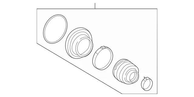 211357049102 - Rear Axle: Parts Kit, Boot for Mercedes-Benz Image