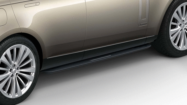 VPLKFSS002 - Exterior: Fixed Side Steps - Black Finish for Land-Rover Image