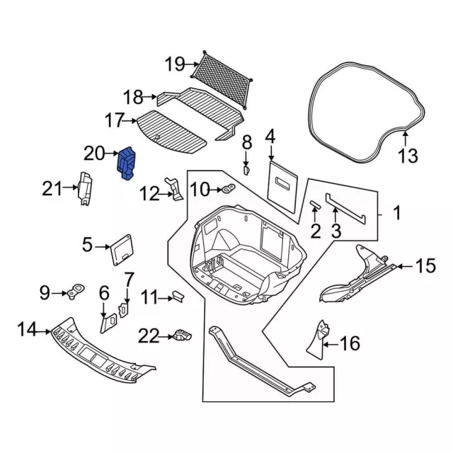 Switch Assembly Steering Wheel - Ford (SL3Z-9C888-A)