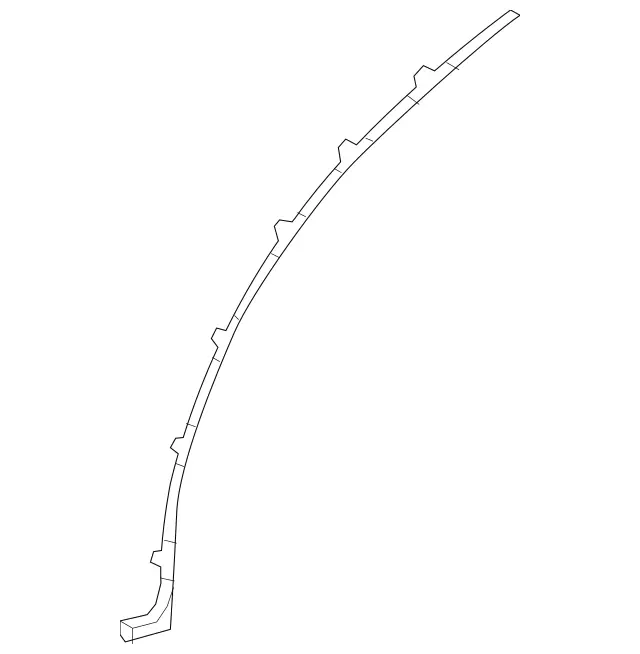 2137303704 - Rear Doors: Cover Strip for Mercedes-Benz: E53 AMG, E63 AMG S Image image