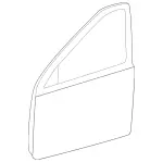 203720020567 - Body: Door Shell for Mercedes-Benz Image