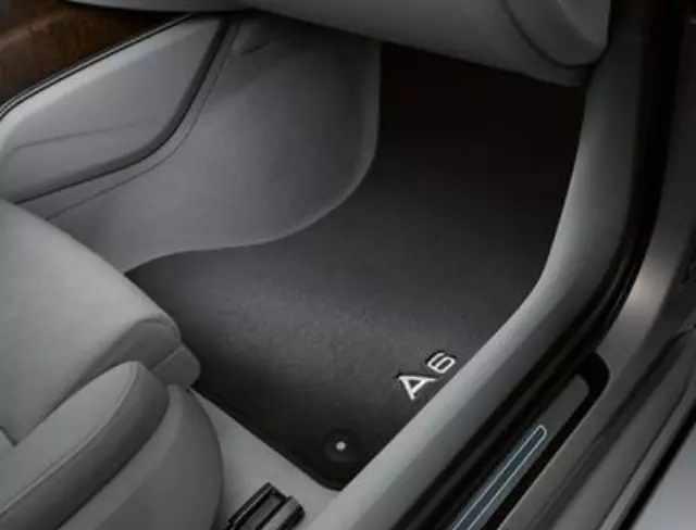 4G1061275MNO - : A6 (2012-2018) Premium Textile Floor Mats Set, Front - Black for Audi: A6 Quattro Image
