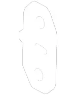 2037230011 - : Plate for Mercedes-Benz: 180C, C230, C240, C280, C32 AMG, C320, C350, C55 AMG, CLK320, CLK350, CLK500, CLK55 AMG, CLK550, CLK63 AMG, CLS500, CLS55 AMG, CLS550, CLS63 AMG, E320, E500, E55 AMG, SLK280, SLK300 Image