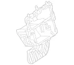 463689041664 - Body: Center Cover Reinforcement for Mercedes-Benz Image