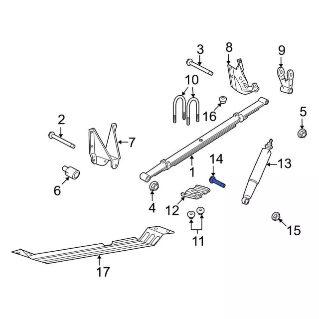 Lincoln Town Car Suspension Strut Bolt (Front, Lower) - 6W1Z3C177AA | Lakeland Ford, Lakeland FL