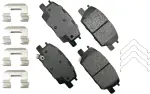 ACT1913 - : Akebono ProACT Ultra Premium Ceramic Disc Brake Pad Kit for AKEBONO Image