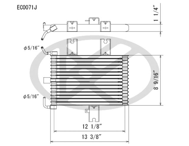EC0071 - Cooling Systems: Koyorad Automatic Transmission Oil Cooler for Koyo Image