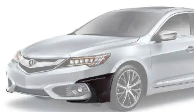 8F01TX62H0B - Exterior: Front Under-Body Spoiler for Acura Image