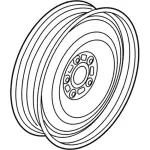 HP5Z1007G - : Compact Spare for Ford: Fusion, Police Responder Hybrid, SSV Plug-In Hybrid | Lincoln: MKZ Image