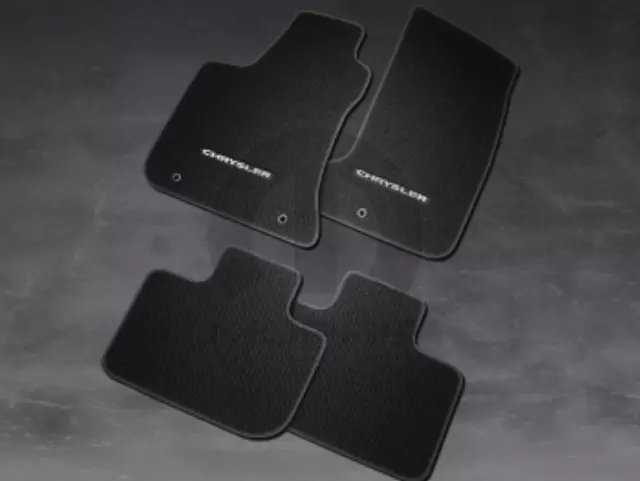 82215156AB - : 2015-2020 Chrysler 300 - Floor Mats Chrysler Logo Carpet for Mopar Image