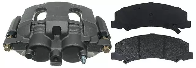 19322759 - : Front Passenger Side Disc Brake Caliper Assembly with Semi-Metallic Pads (Loaded Police), Remanufactured for GM Image