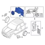 JL3Z18808A - Body: Woofer for Ford: F-150, F-250 Super Duty, F-350 Super Duty, F-450 Super Duty Image