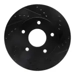63348034R - : DFC Brake Rotor - Drilled and Slotted - Black for DYNAMIC FRICTION Image