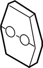 80572AA300 - Body: Striker Cover for Infiniti Image