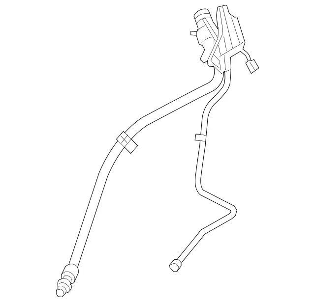 1664702120 - Fuel System: Tank Filler Neck for Mercedes-Benz: GL450, GL550, GL63 AMG, GLS450, GLS550, GLS63 AMG Image image