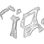 8F9Z7427791A - Body: Inner Panel for Ford: Taurus X Image