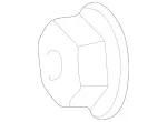 91011300500164 - Attachment Parts: Hexagon Nut for Mercedes-Benz: E420, E430 Image