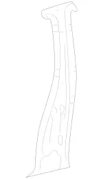 2036300211 - Body: Inner Center Pillar for Mercedes-Benz Image