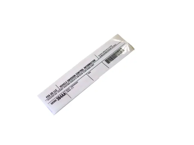 68366384AA - Labels: Vehicle Emission Control Information Label for Mopar Image