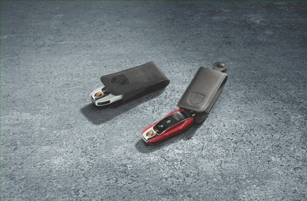 9910448012284A - Interior: 2013-2023 Porsche - Painted Vehicle Key Cap - Guards Red for Porsche: 718 Cayman, 911, Boxster, Macan Image