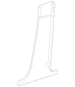 20469072259051 - Body: Lower Center Pillar Trim for Mercedes-Benz Image