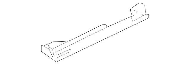 2036281098 - Cowl, Front Panel: Seal for Mercedes-Benz: 180C, C230, C240, C280, C32 AMG, C320, C350, C55 AMG, CLK320, CLK350, CLK500, CLK55 AMG, CLK550, CLK63 AMG Image image