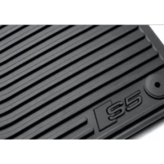 A5, S5 Cabriolet (2010-2011) & Coupe/Sportback (2009-2017) All-Weather Floor Mats Set, Front - Black - Audi (8T1-061-221-A-041)