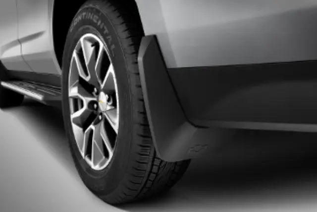 86517284 - Exterior: Splash Guards, Rear With Bow-Tie Logo for Chevrolet: Suburban, Tahoe Image