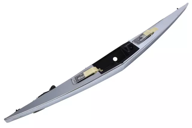 Galvano Silver Rear Closure Center Applique with License Plate Lamp - GM (23233720)