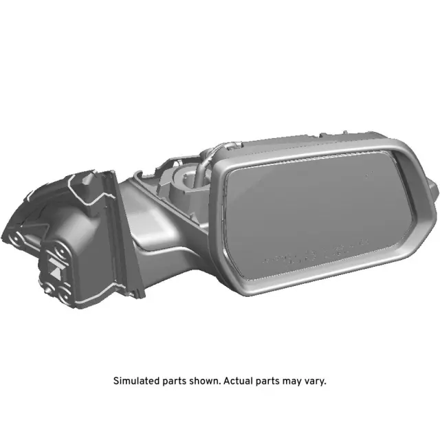 84299243 - : Black Passenger Side Door Mirror without Cover for GM Image