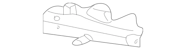 2036200573 - Heating and Ventilation: Stiffener for Mercedes-Benz: 180C, C230, C240, C32 AMG, C320 Image image
