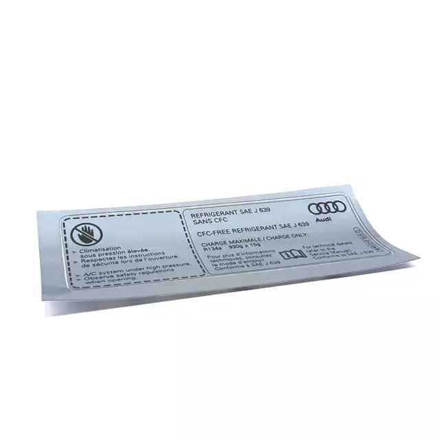 4H0010515Q - : AC Label for Audi: A8 Quattro, S8 Image