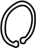 4021433P00 - : Wheel Stud Snap Ring for Infiniti Image