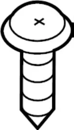 146100991 - Body: Fender Liner Screw for INFINITI: G20 Image