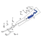 LC2Z5230C - Exhaust: Muffler &amp; Pipe for Ford: E-350 Super Duty, E-450 Super Duty Image