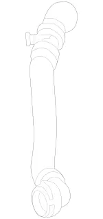 2225016691 - Radiator: Coolant Hose for Mercedes-Benz: S450, S550e Image