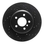 63331106R - : DFC Brake Rotor - Drilled and Slotted - Black for DYNAMIC FRICTION Image