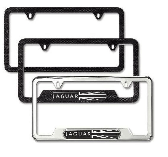 License Plate Frame - Union Jack - Polished - Jaguar (C2Z20532)