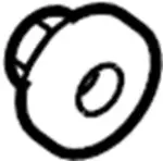 76847CG000 - Body: Body Side Molding Clip for Infiniti Image