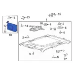 LC3Z2504105ND - Body: Sun-visor for Ford: F-350 Super Duty, F-450 Super Duty Image