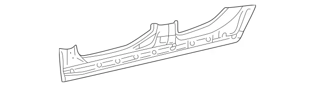 2036370835 - Side Panels: Longitudinal Member for Mercedes-Benz: C230, C240, C280, C32 AMG, C320, C350, C55 AMG Image image